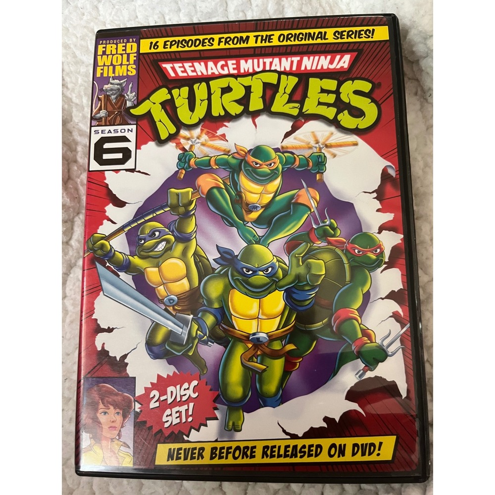 LIONSGATE Teenage Mutant Ninja Turtles Season 6 DVD 2-Disc Set 1987 Series Retro